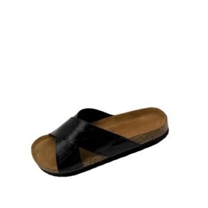 Womens Cross Straps Cork Footbed Outdoor Sandals