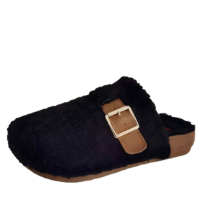 black clog slippers